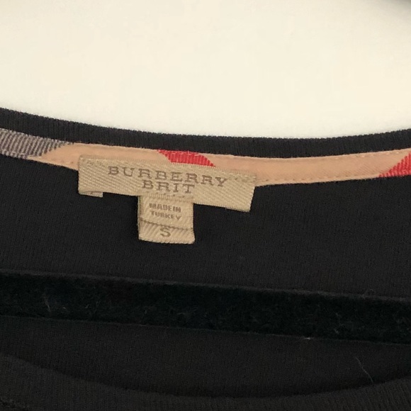 Burberry Brit check cuff 3/4 sleeve tee - Picture 6 of 8